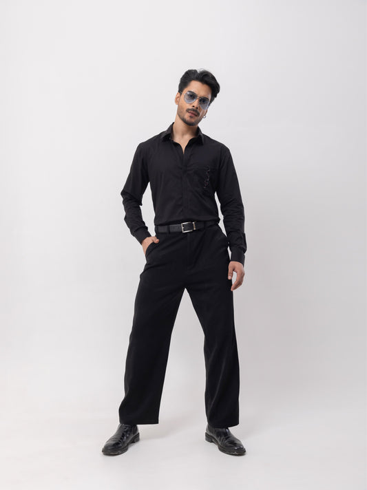 3 SNAKE - HAND EMBROIDERED DESIGNER SHIRT