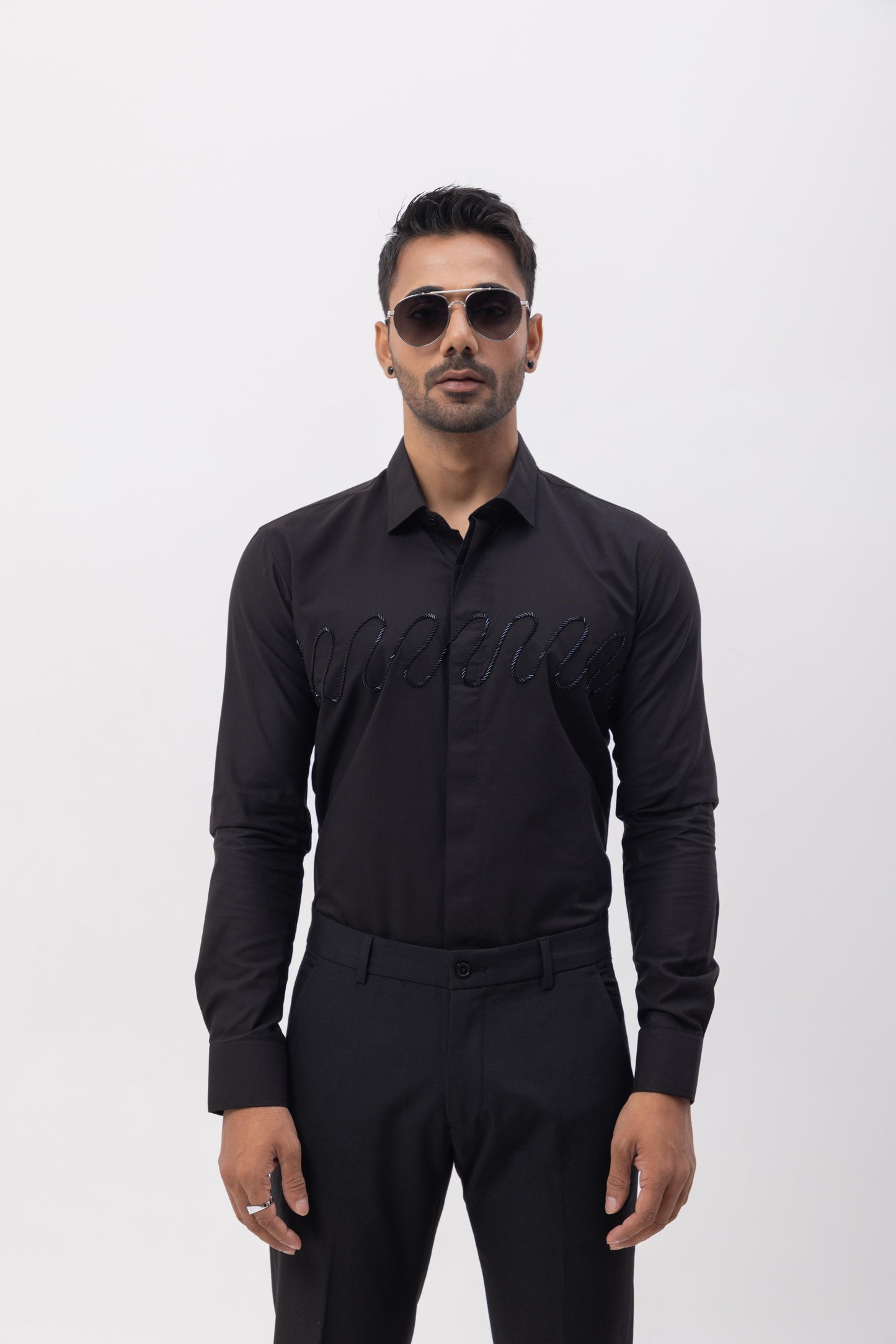 WAVE- HAND EMBROIDERED DESIGNER SHIRT