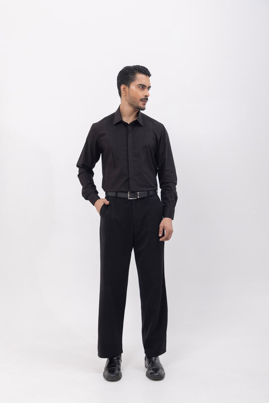 PINTUCK - HAND EMBROIDERED DESIGNER SHIRT