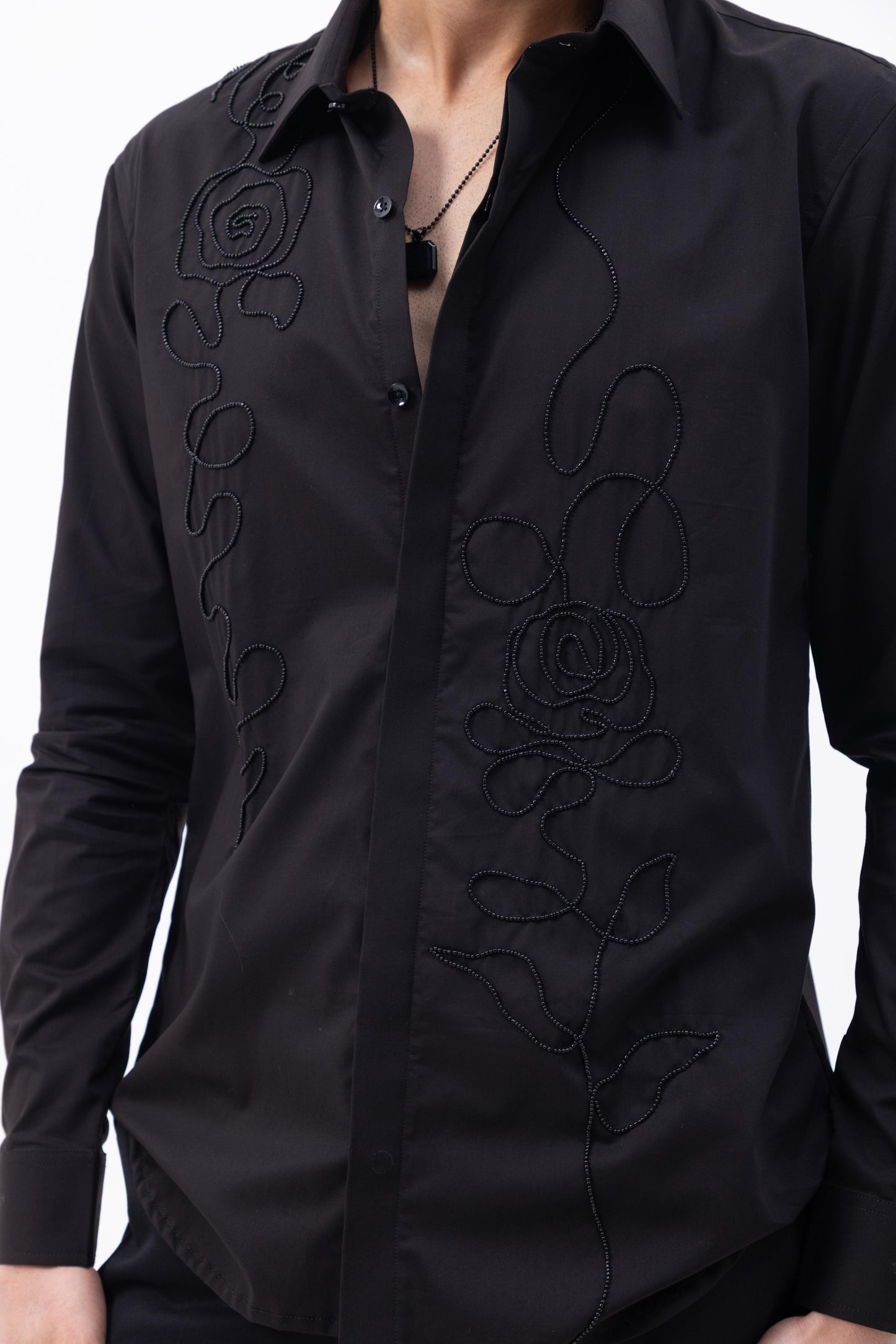 ROSE - HAND EMBROIDERED DESIGNER SHIRT