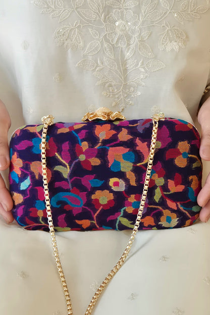 KUSUM PASHMINA CASHMERE CLUTCH - MULTI COLOR