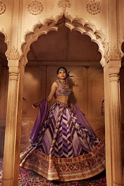 LEHER LEHENGA SET