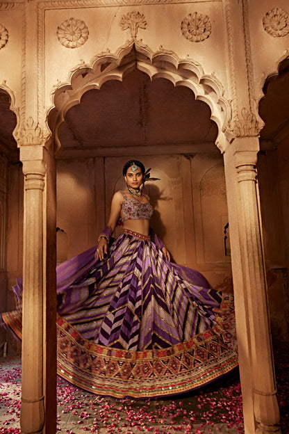 LEHER LEHENGA SET