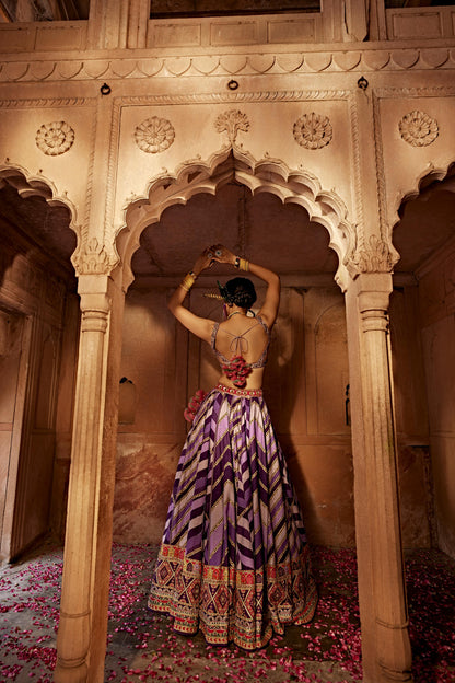 LEHER LEHENGA SET