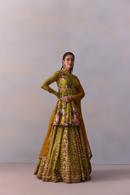 TAISHA PEPLUM LEHENGA SET