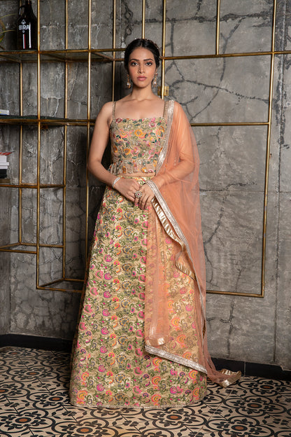 BROCADE LEHENGA SET