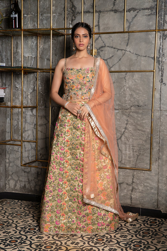 BROCADE LEHENGA SET