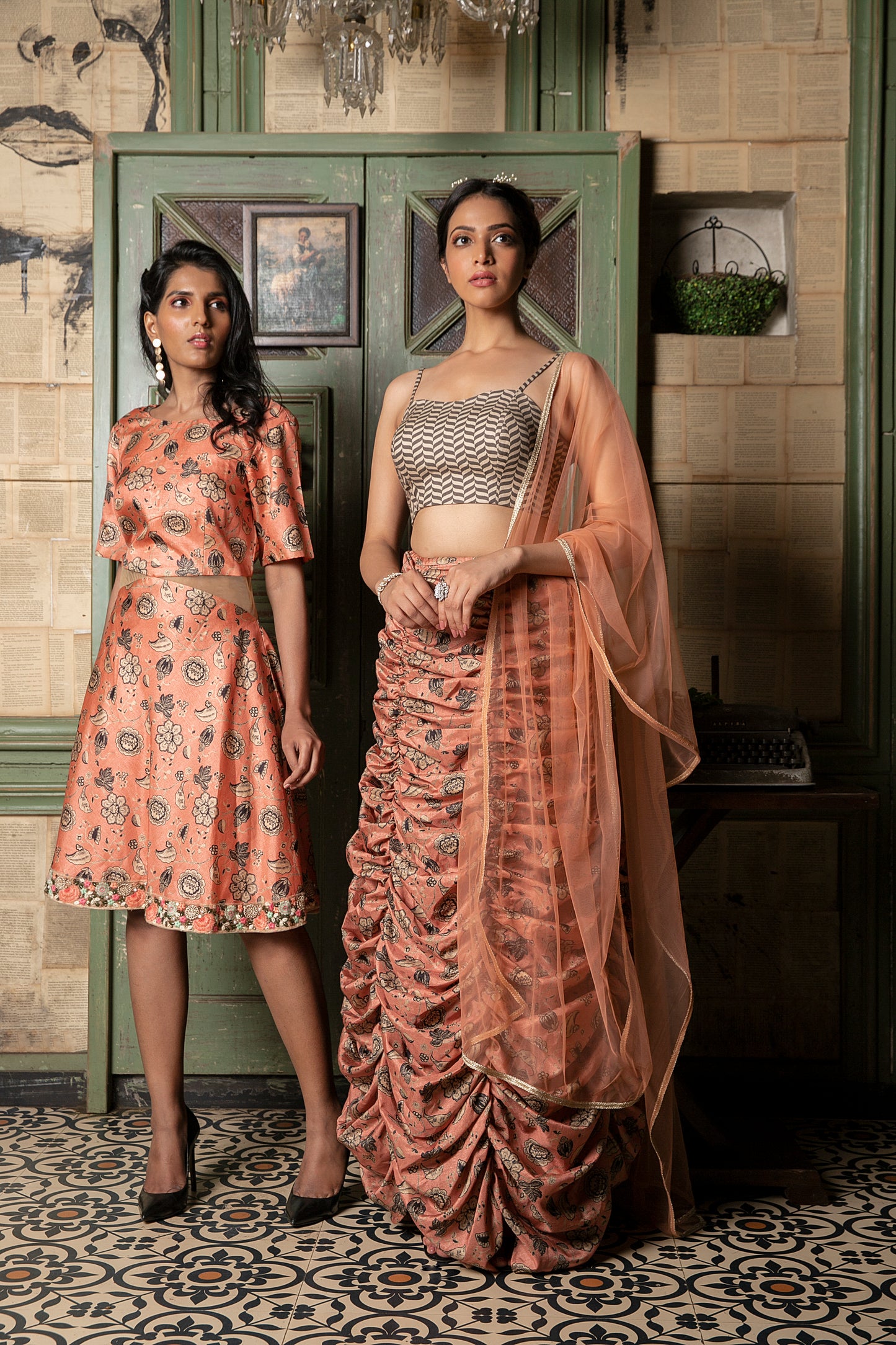 FISH TAIL LEHENGA SKIRT SET