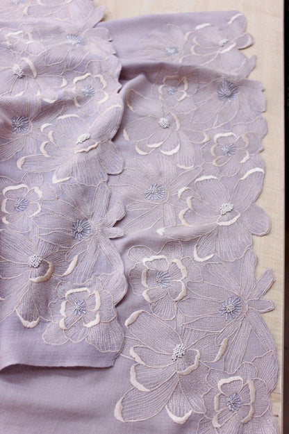 MAGNOLIA BLOOM EMBROIDERED STOLE