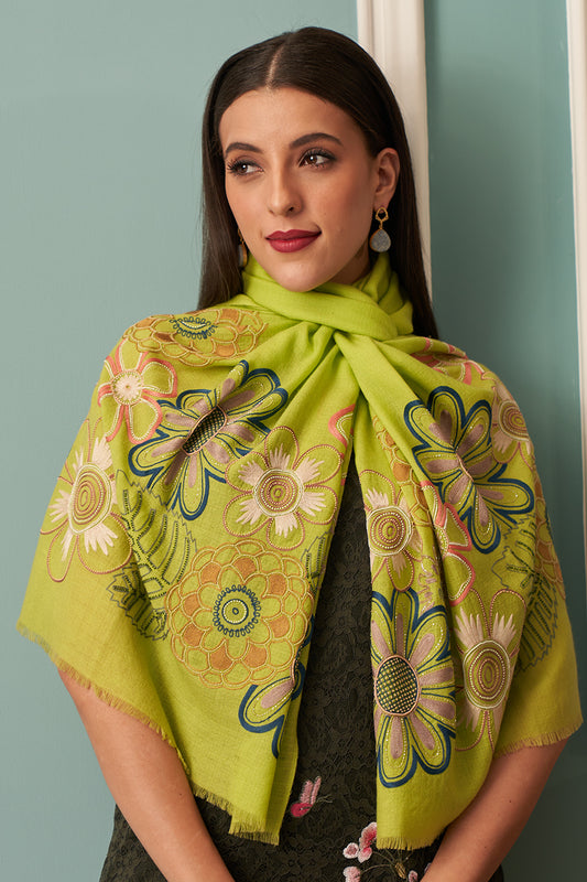 FLORAL BLISS EMBROIDERED STOLE