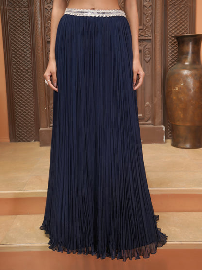 NAVY SKIRT SET