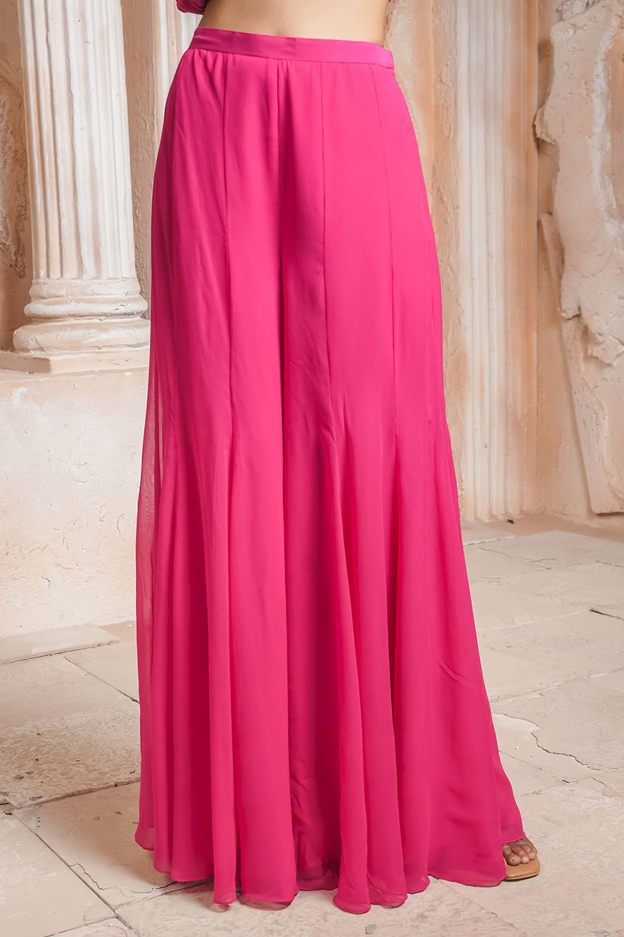 FUCHSIA PINK  KURTI SET
