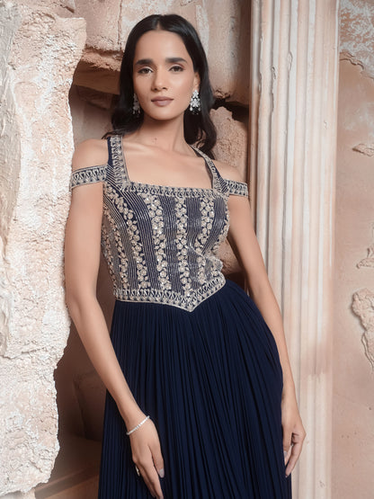 NAVY GOWN