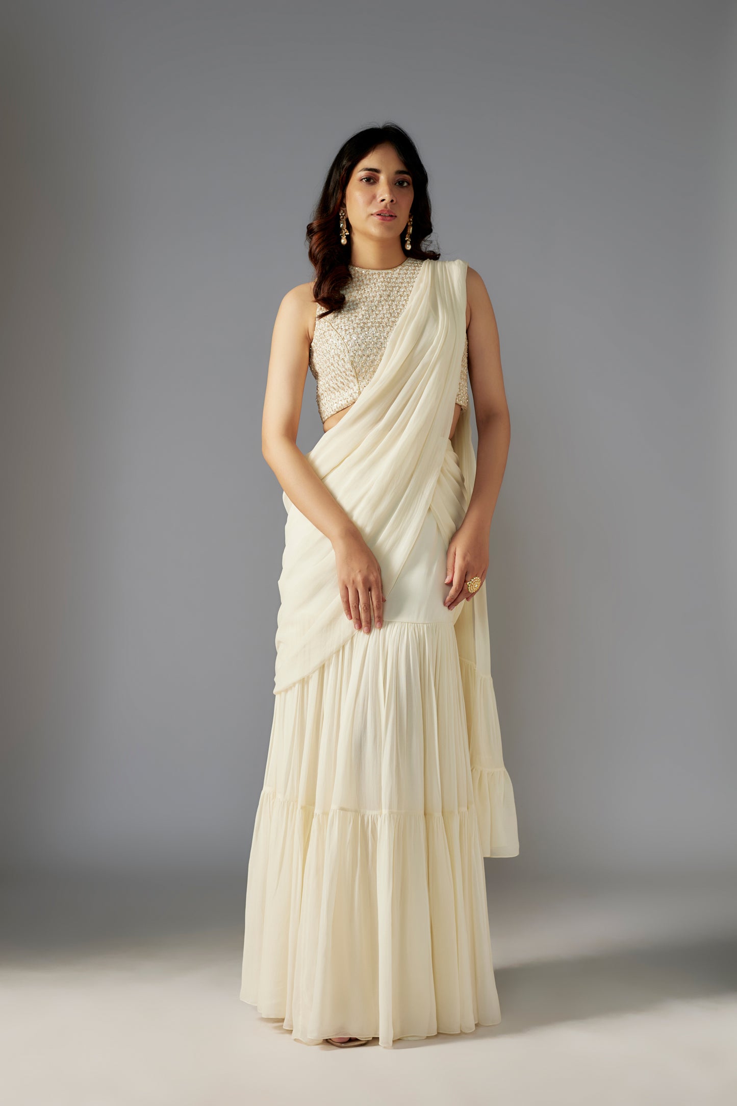 IVORY SAREE