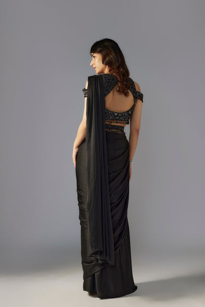 BLACK SAREE