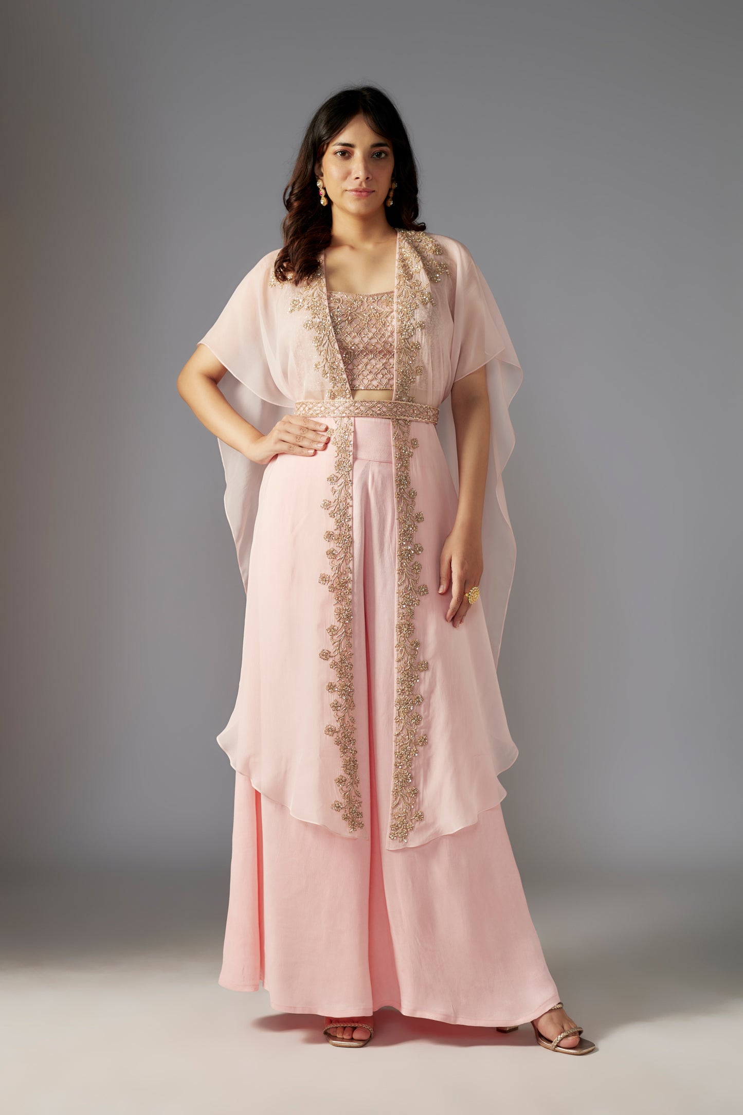 PINK SHARARA SET