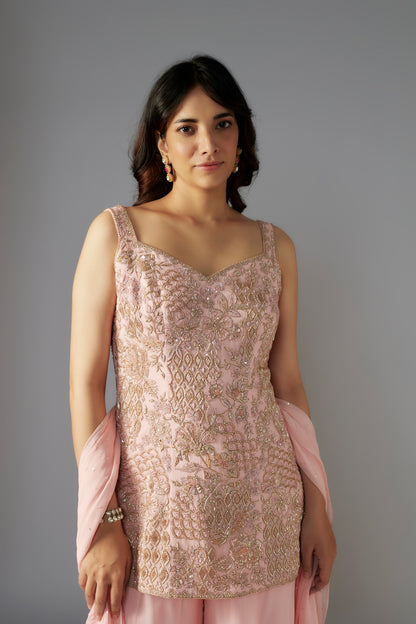 PINK SHARARA SET