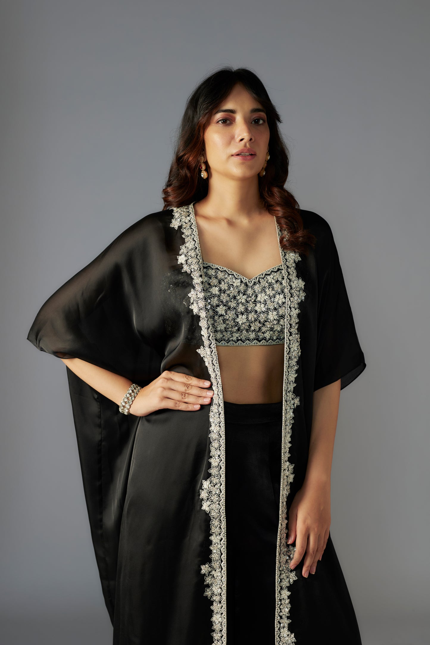 BLACK SHARARA SET