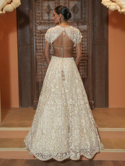 IVORY BRIDAL LEHENGA
