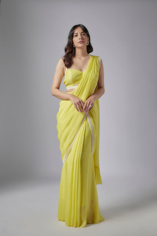 YELLOW SAREE