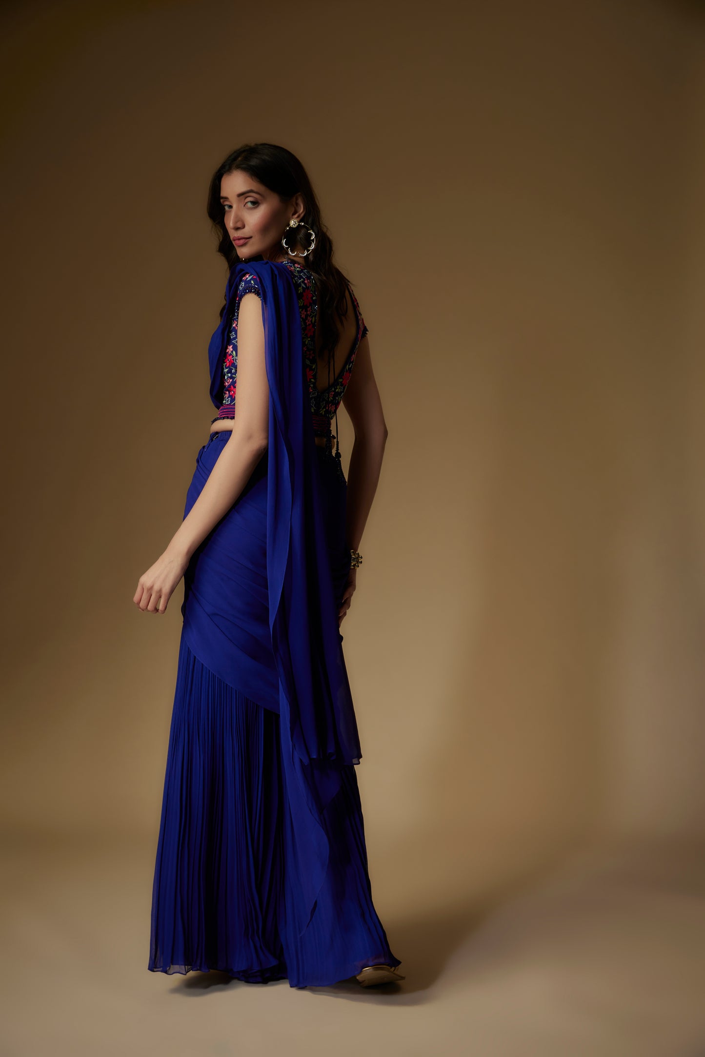 BLUE SHARARA SET