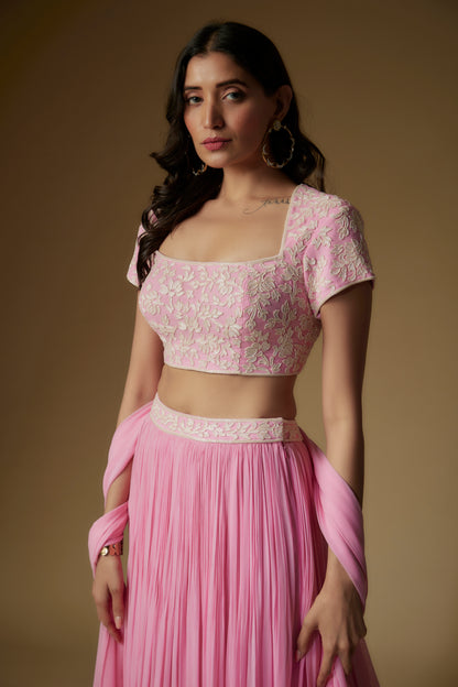 PINK SKIRT SET