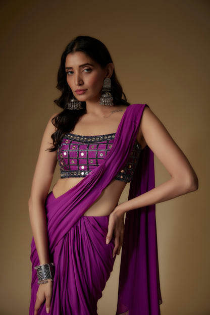 PURPLE SAREE