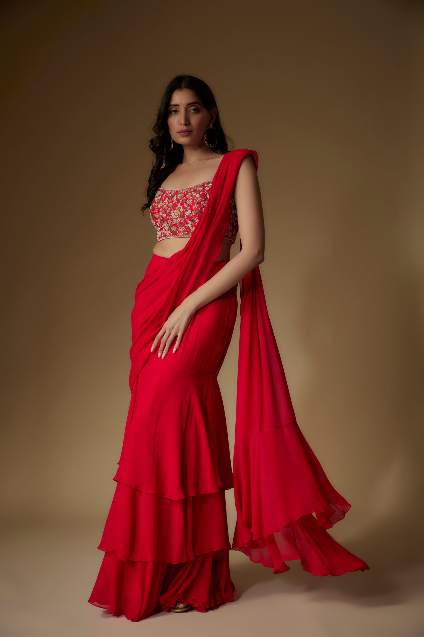 RED SAREE