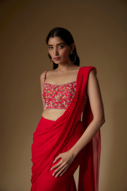 RED SAREE