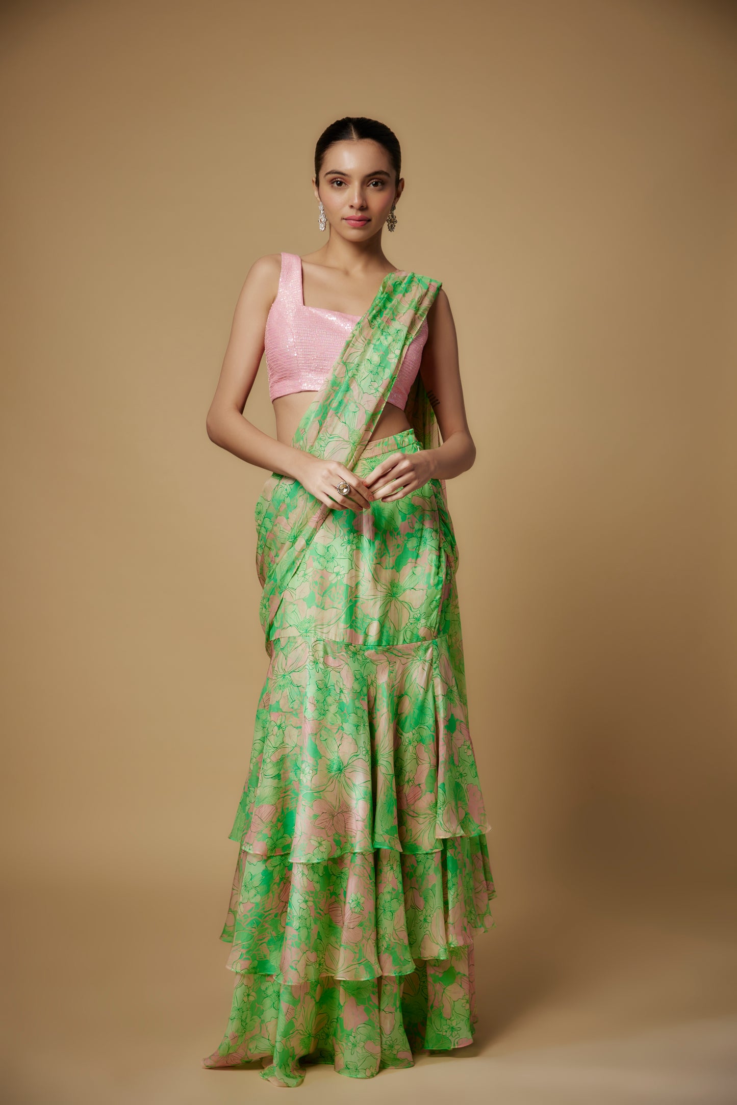 GREEN SAREE