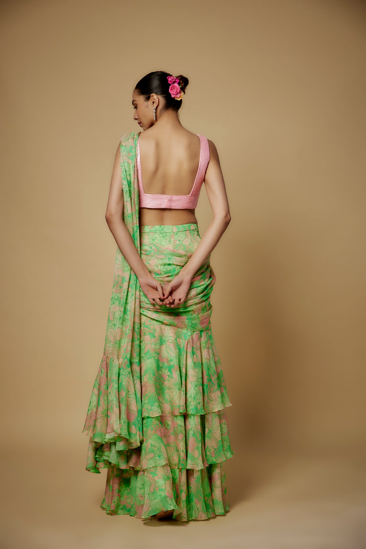 GREEN SAREE