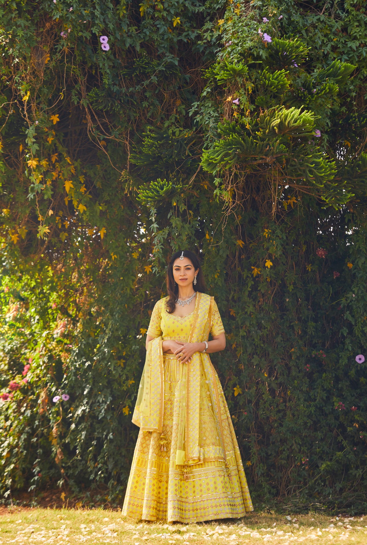 YELLOW LEHENGA SET