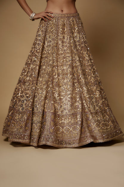 BEIGE LEHENGA SET