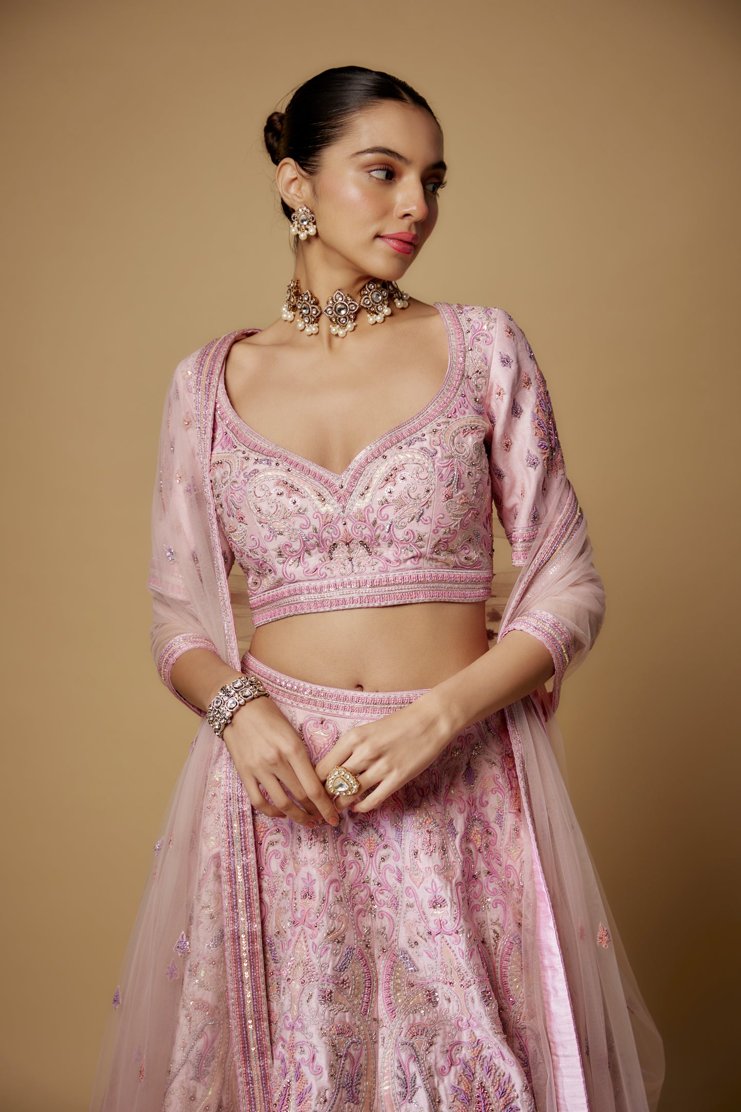 PINK LEHENGA SET