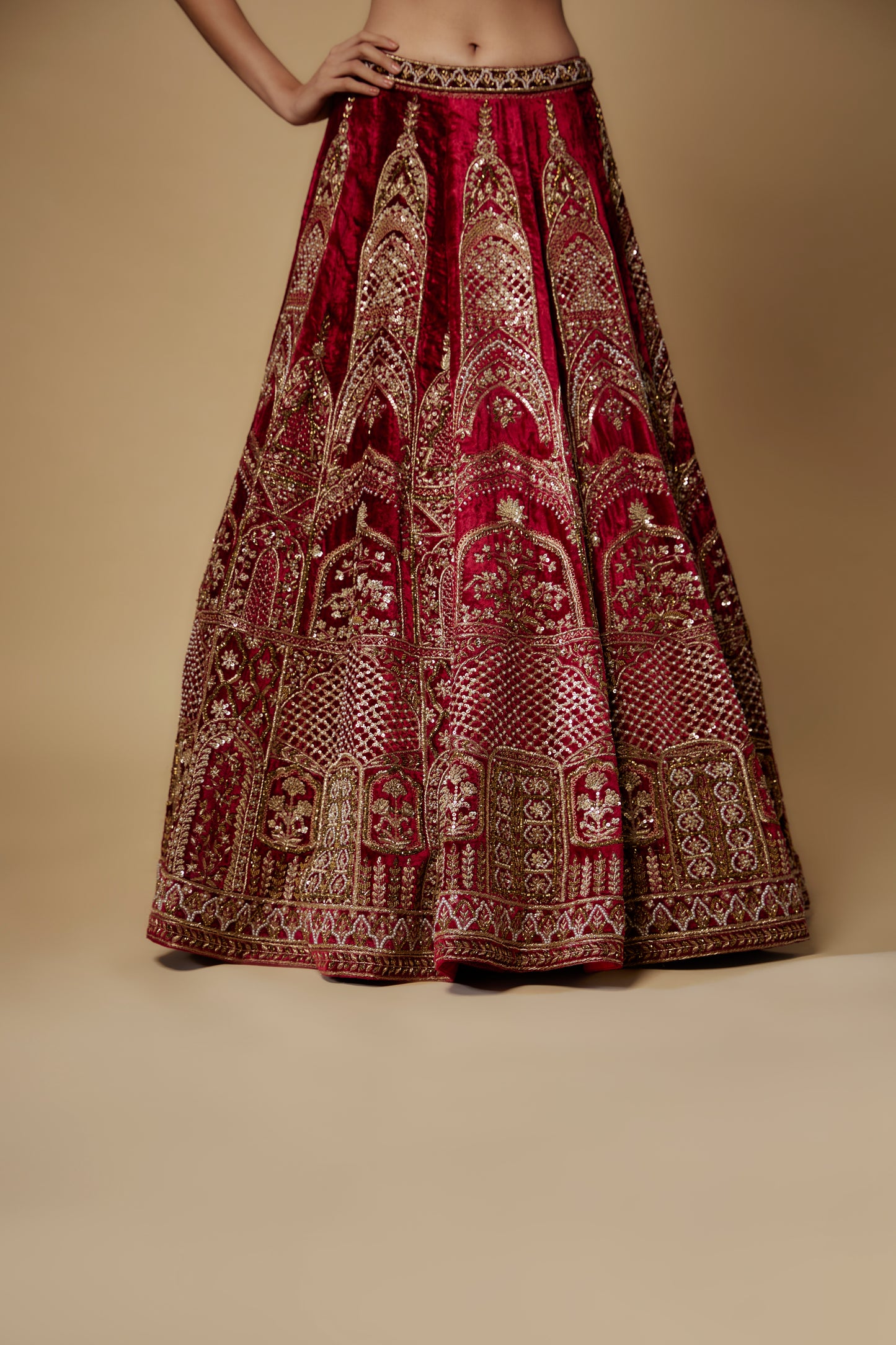 MAROON LEHENGA SET