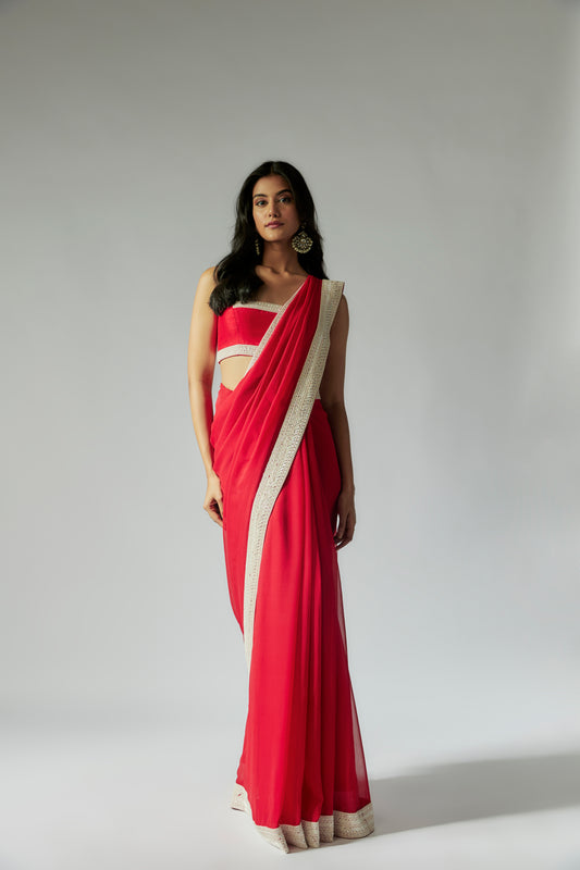 RED SAREE