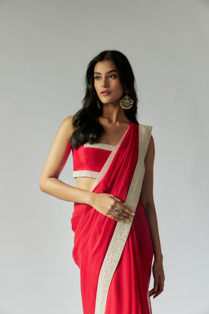 RED SAREE