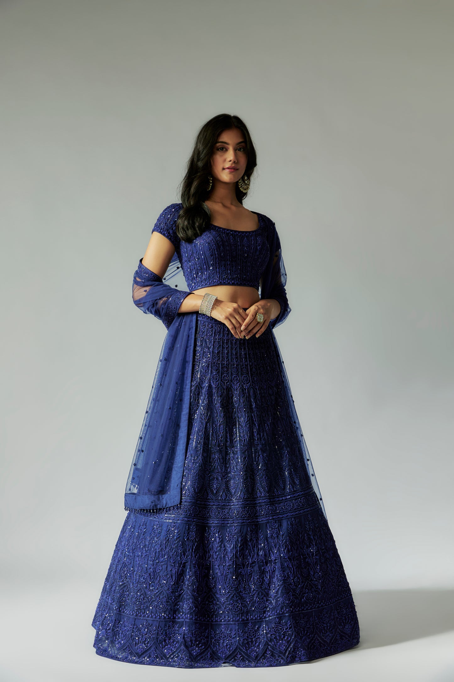 BLUE LEHENGA SET