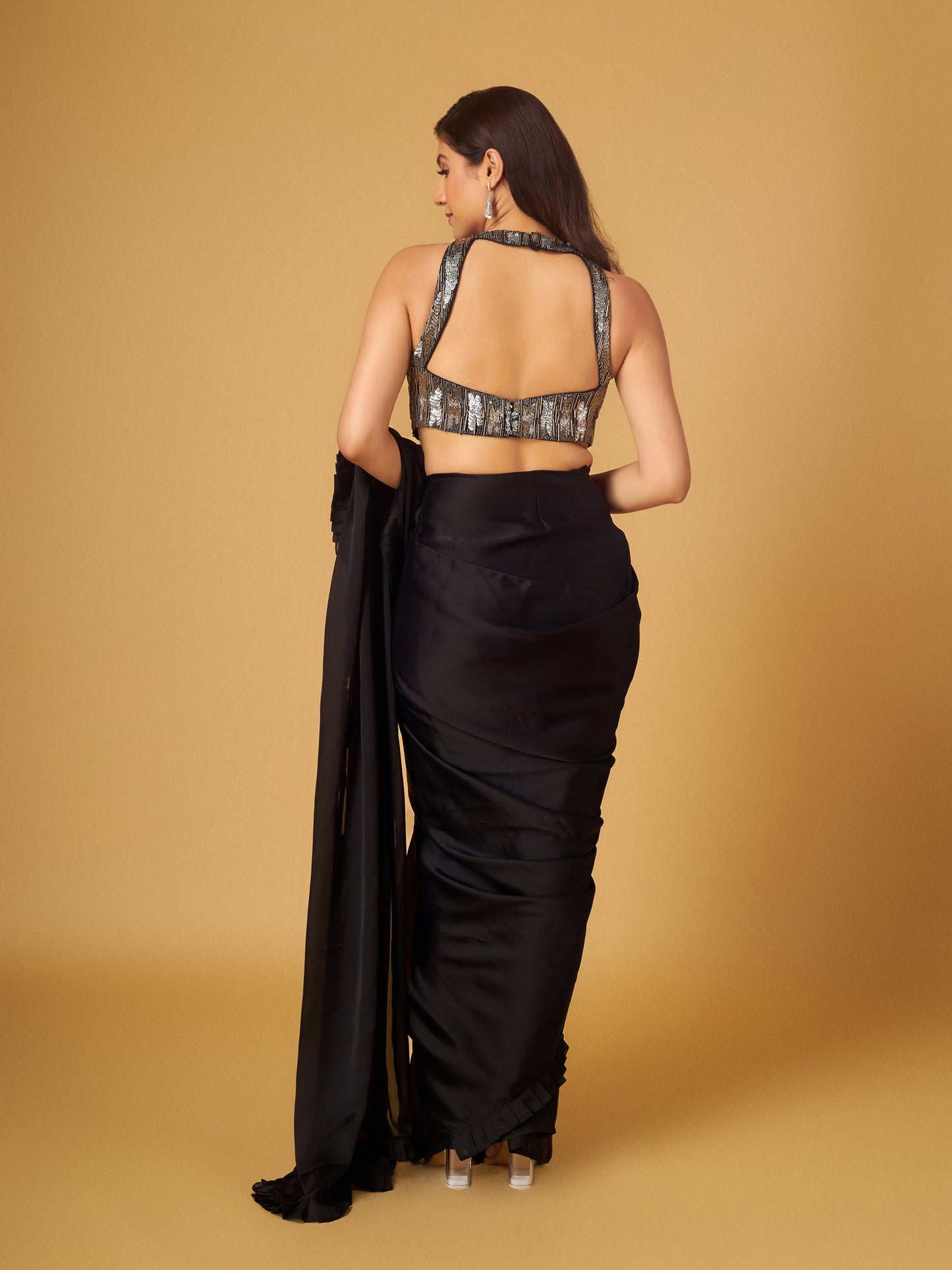 BLACK SAREE