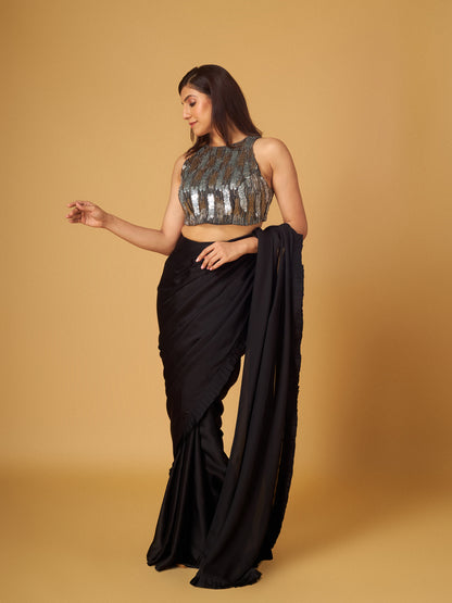 BLACK SAREE