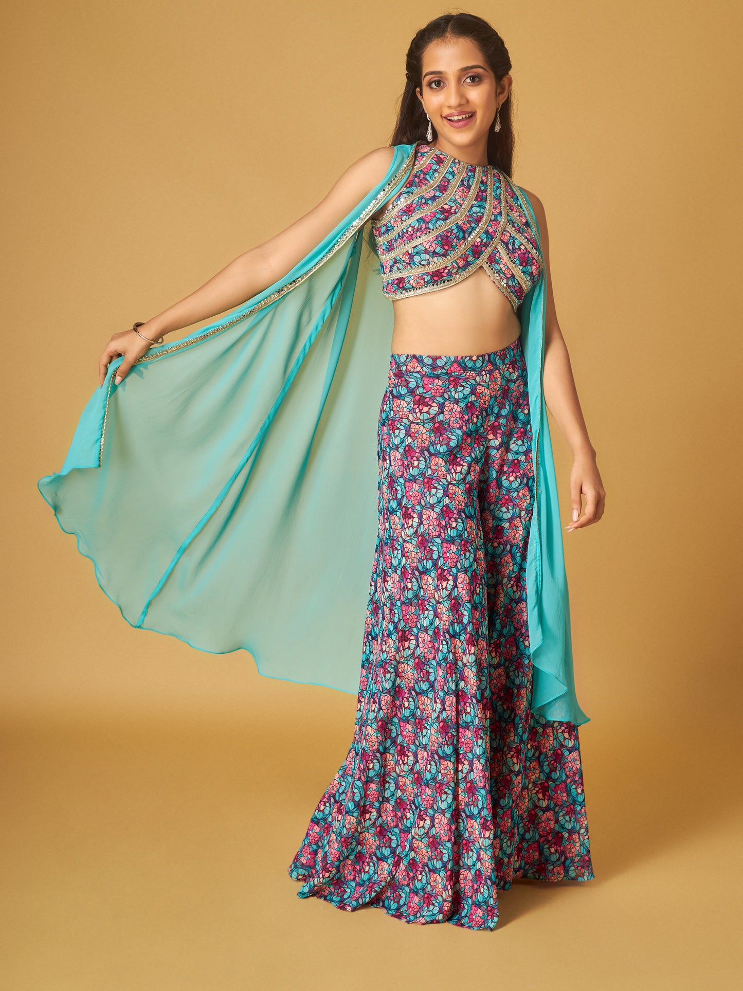 MULTI COLOR SHARARA SET