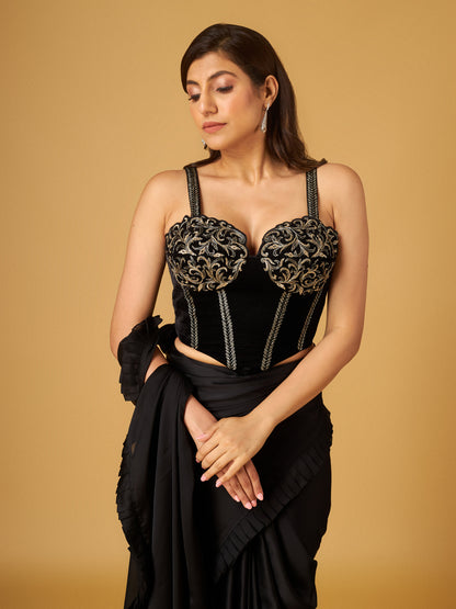 BLACK SAREE