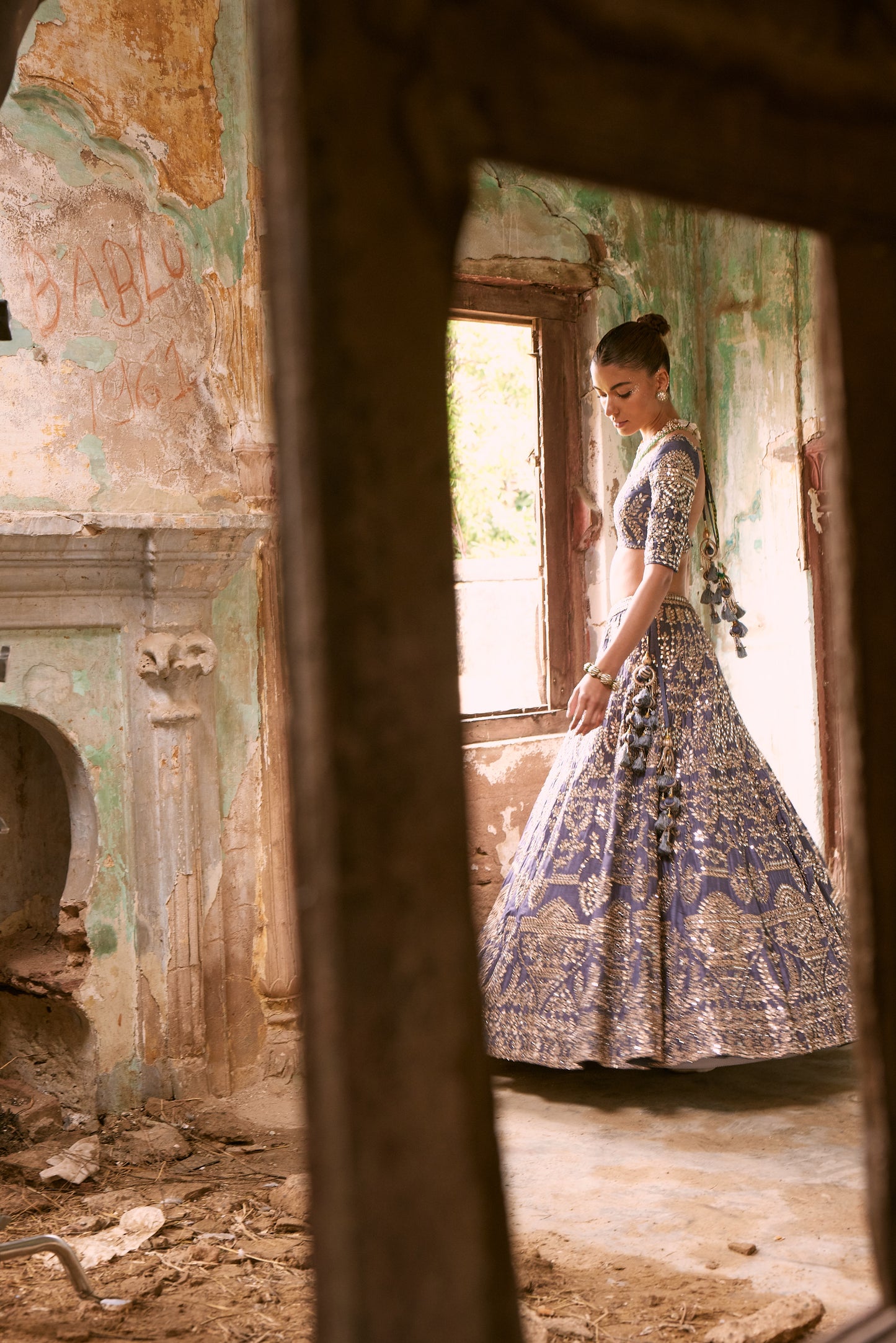 PRESIDENTIAL BLUE LEHENGA