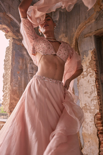 ORGANZA LEHENGA