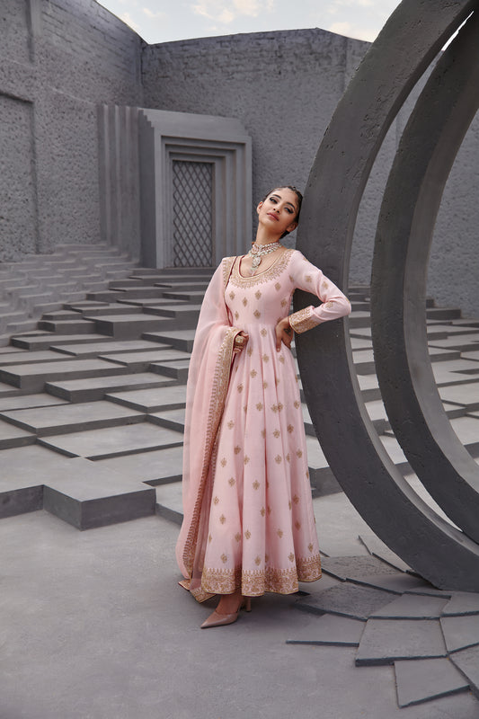 CAMEO PINK ANARKALI SET