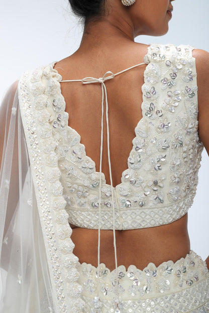 IVORY ILLUME LUMINANCE LEHENGA