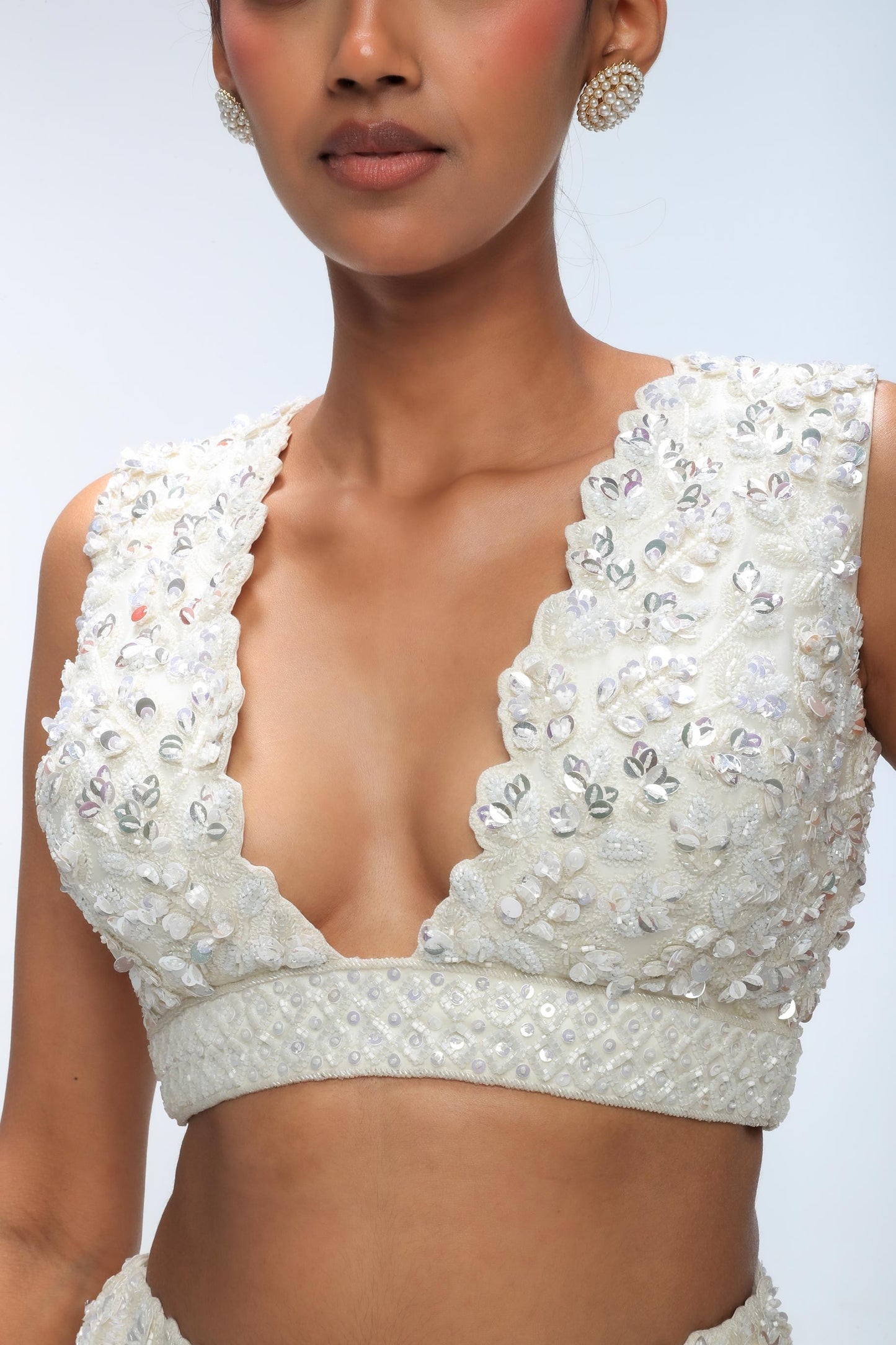 IVORY ILLUME LUMINANCE LEHENGA