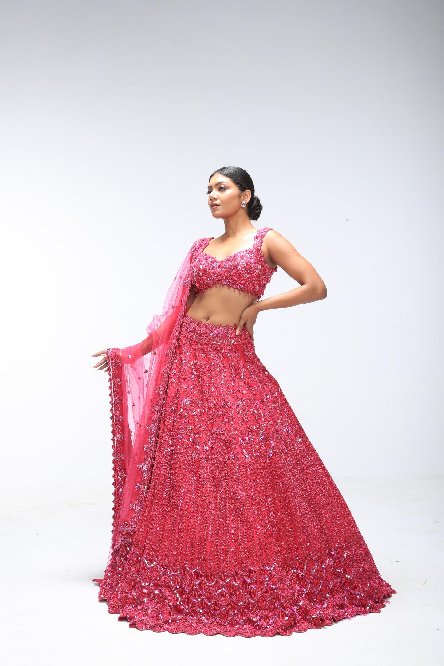 PINK EMBER LAGOON LEHENGA