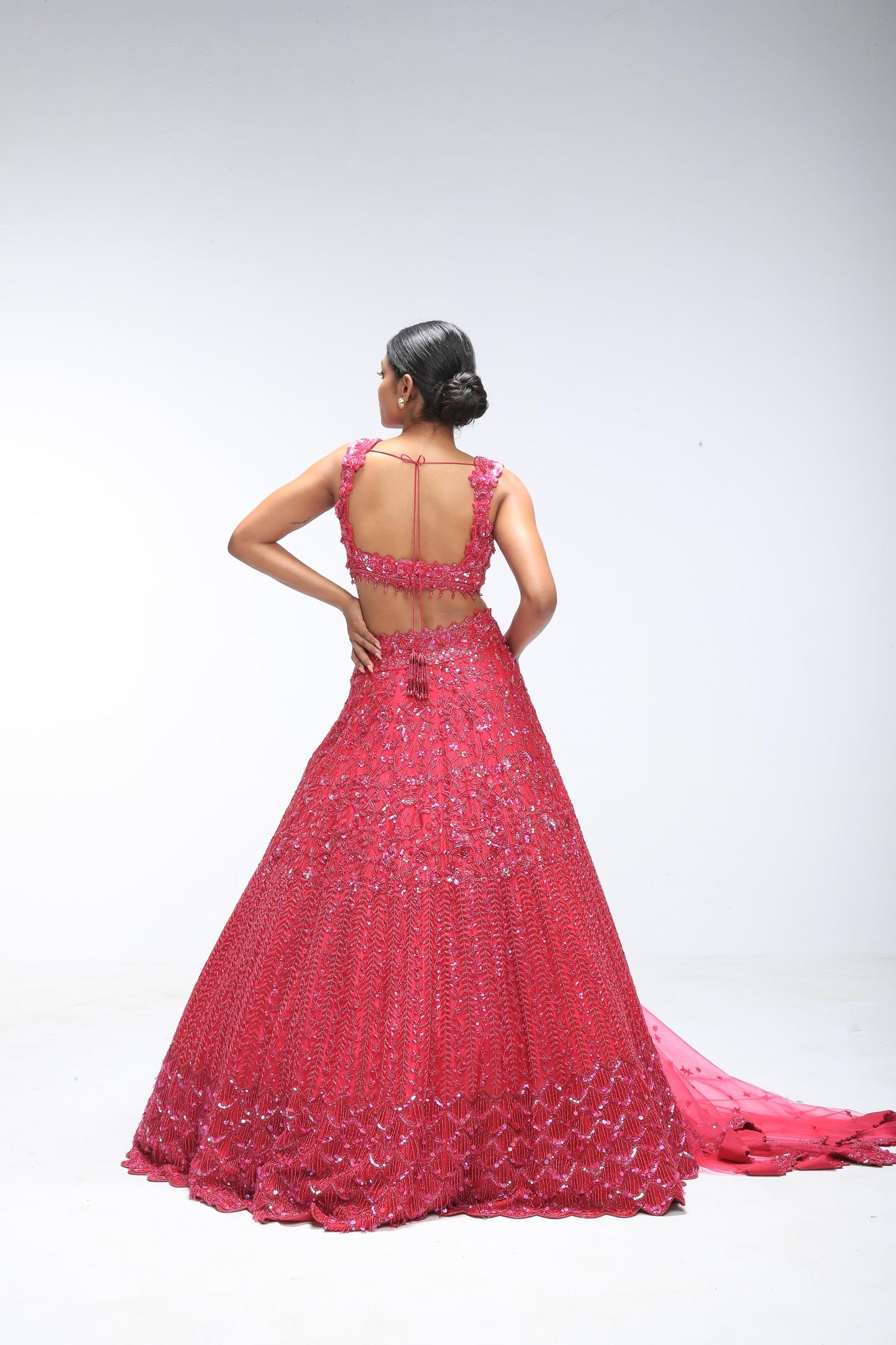 PINK EMBER LAGOON LEHENGA
