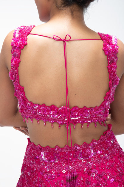 PINK EMBER LAGOON LEHENGA